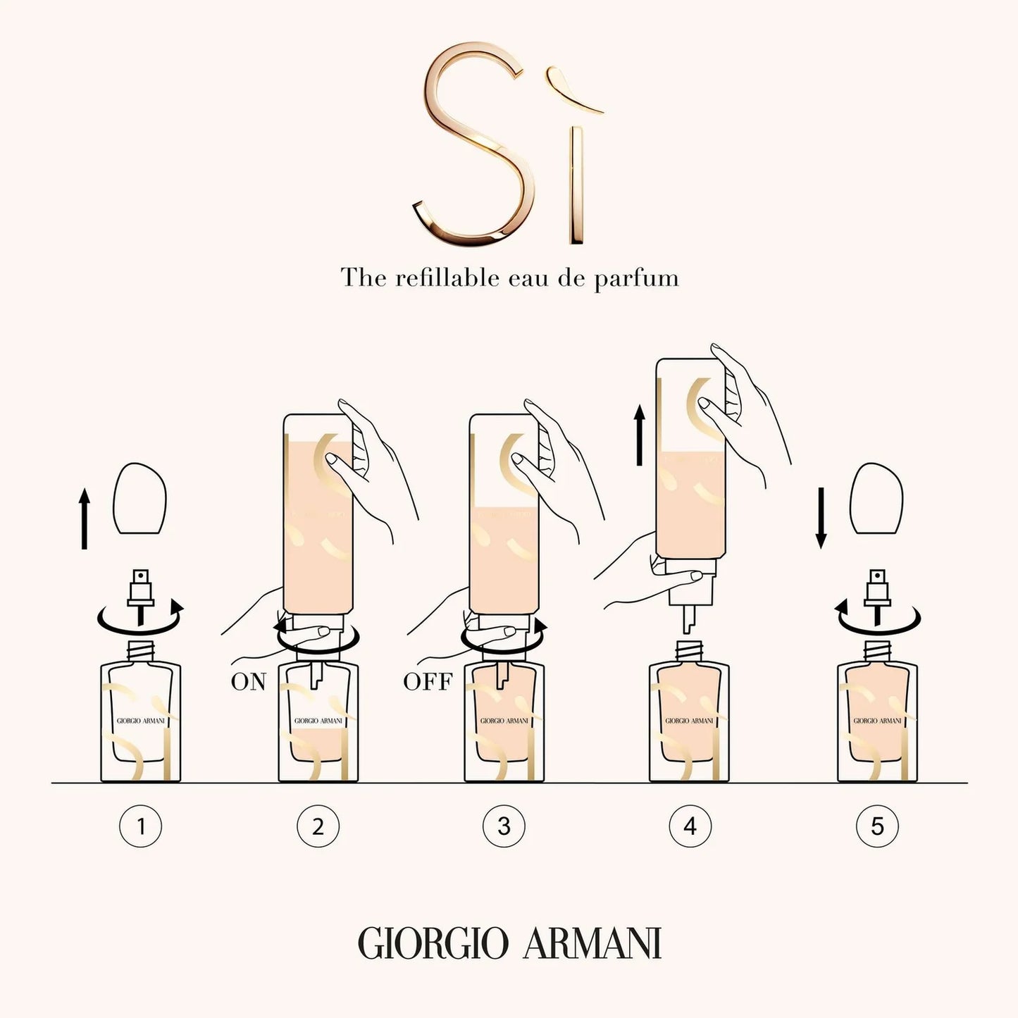 Armani SI Intense Eau De Parfum 100ml Refill