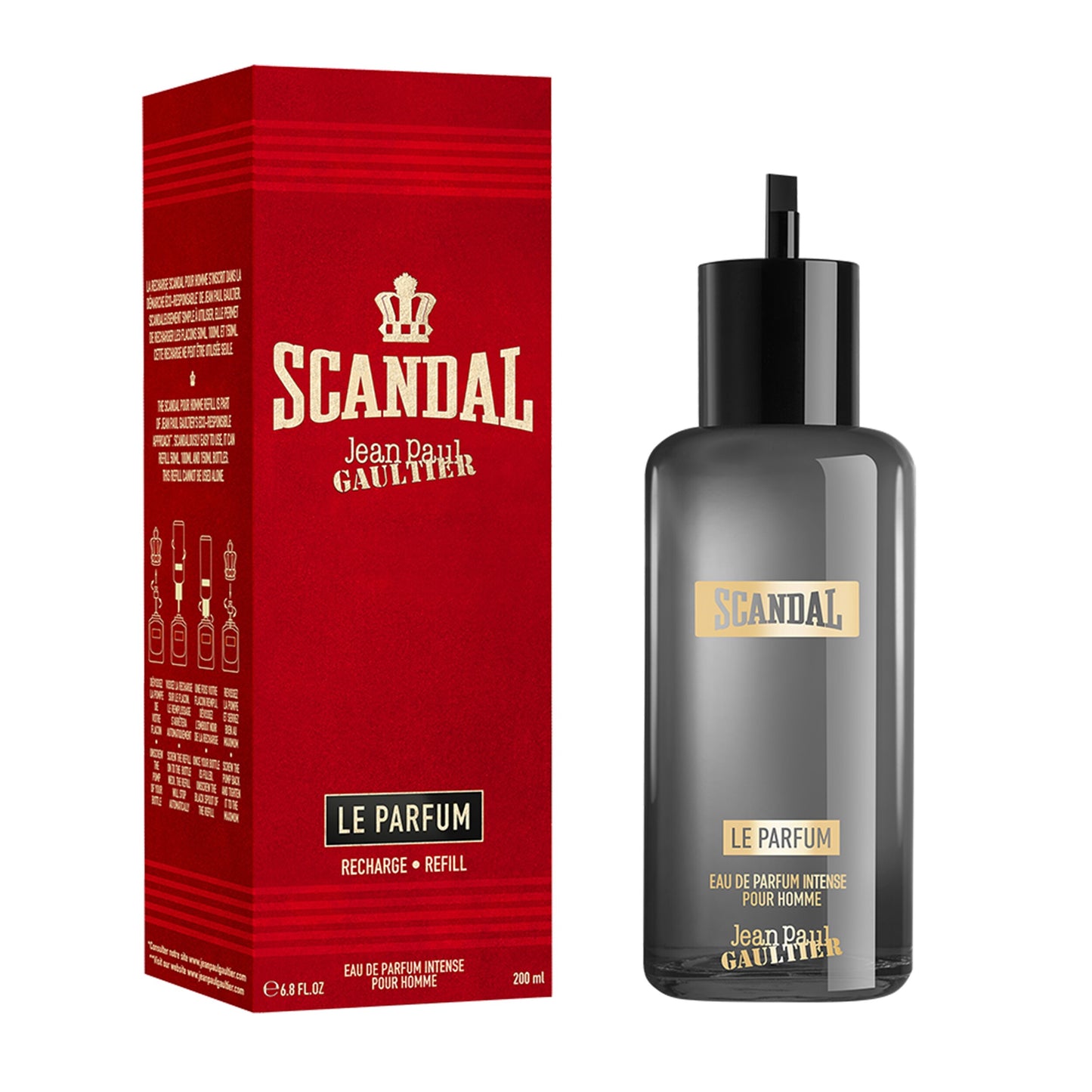 Jean Paul Gaultier Scandal Pour Homme Le Parfum 200ml Refill