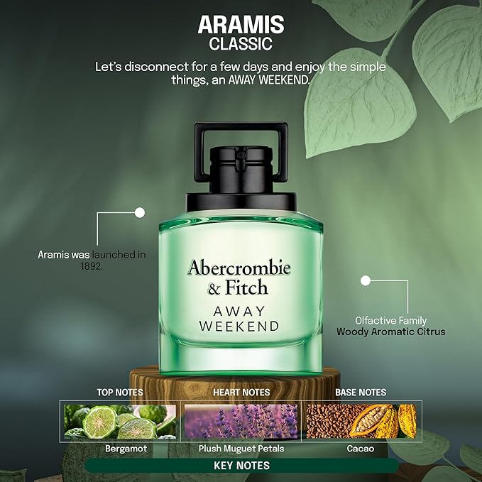 Abercrombie & Fitch Away Weekend for Men EDT Spray 100ml