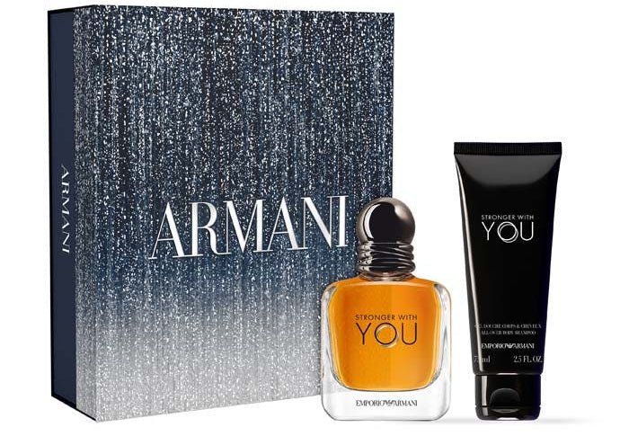 Armani He Stronger With You EDT 50ml Gift Set