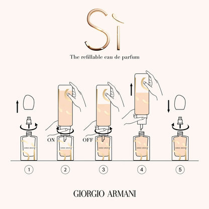 Armani SI Intense Eau De Parfum 100ml Refill