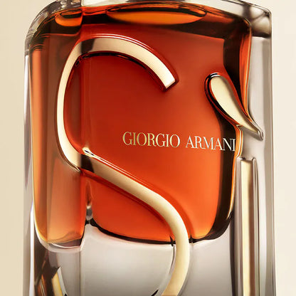 Giorgio  perfume bottle with red and gold design