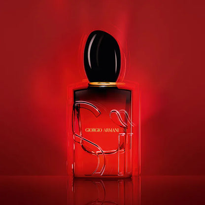 Giorgio  perfume bottle on a red background
